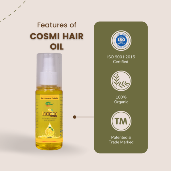Features of cosmi lemon hair oil