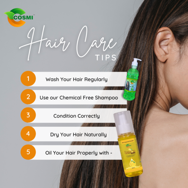 Lemon oil hair care tip
