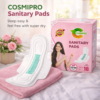 COSMIPRO Sanitary Pads 320mm XXL – Sleep Easy & Feel Free with Super Dry Lifestyle Image, 18 Pads Premium Quality Overnight Comfort on Pink Bedding