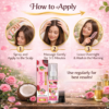 How to Apply COSMI Roseoil Coconut Hair Growth Oil Spray – 3-Step Guide: Spray on Scalp, Massage & Leave Overnight for Best Results