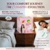 COSMIPRO Sanitary Pads 320mm XXL Before & After – The COSMIPRO Evolution: From Disrupted Uncomfortable Nights to Peaceful Confident Sleep, Safe & Bacteria Free