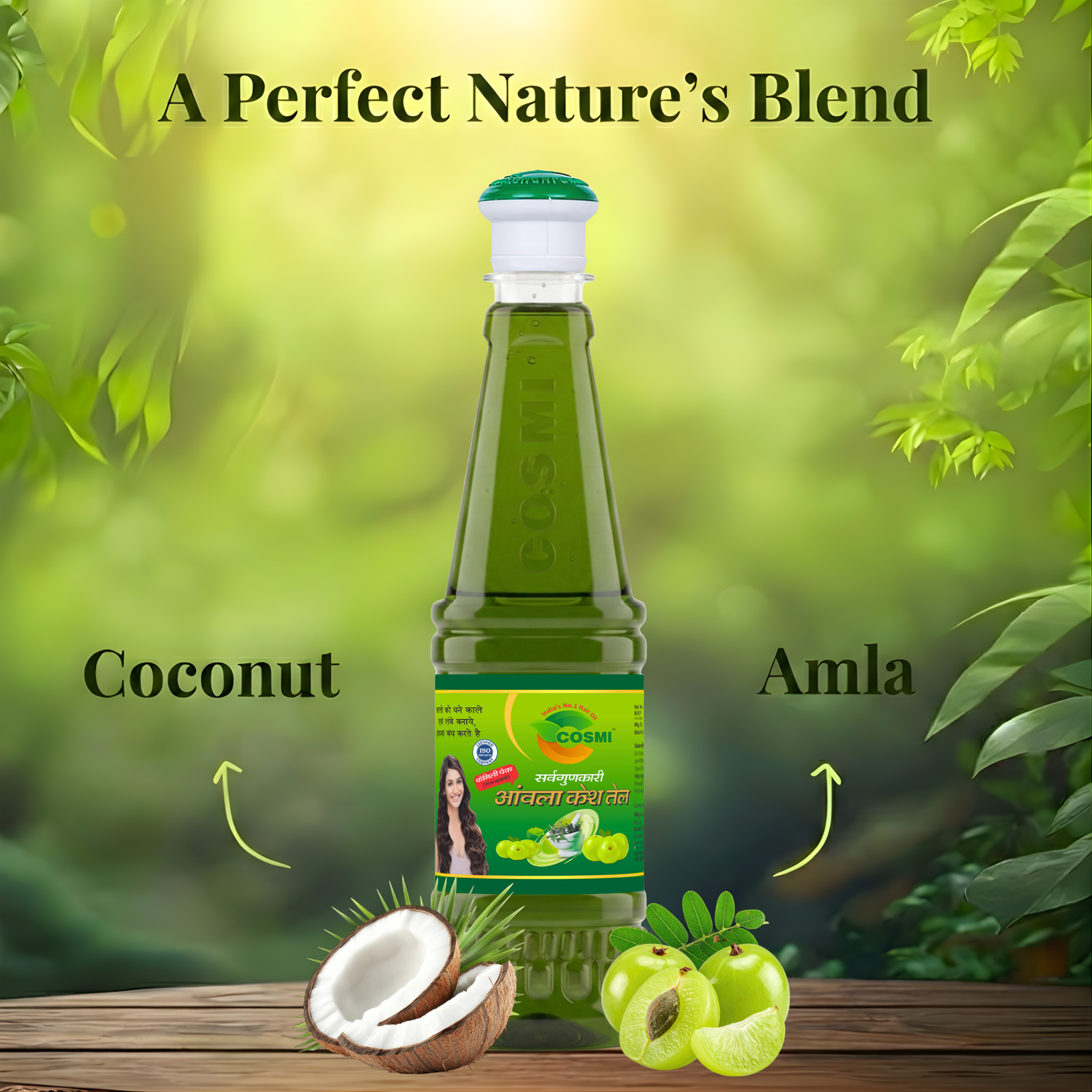 COSMI Amla Hair Oil – A Perfect Nature's Blend of Coconut and Amla for Healthy Hair Growth