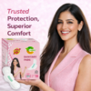 COSMIPRO Sanitary Pads 320mm XXL – Trusted Protection Superior Comfort Lifestyle Model Image, 18 Pads Premium Quality Overnight Feminine Hygiene