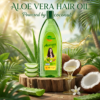 COSMI Aloe Vera Hair Oil Powered by Coconut – Natural Aloe Vera & Coconut Extracts for Strong Healthy Hair