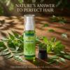 COSMI Neem & Tulsi Hair Growth Oil Lifestyle Product Shot – Nature's Answer to Perfect Hair with Fresh Neem & Tulsi Leaves, The Power Unleashed