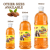 COSMI Almond Hair Oil - Available in 250ml, 500ml, & 900ml Sizes COSMI Almond Hair Oil bottles in available sizes of 250ml, 500ml, and 900ml.