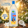 COSMI Jasmine Hair Oil with Vitamin E – For Healthy, Lustrous Hair. New Jasmine Hair Oil Flip-top Bottle with Natural Jasmine & Coconut