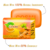 COSMI Sandal Turmeric Soap Made with 100 Percent Natural Ingredients Zero Chemicals – Pure Natural Skin Brightening Soap