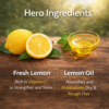 4 COSMI Lemon Hair Oil Hero Ingredients – Fresh Lemon Vitamin C Strengthen Shine and Lemon Oil Nourish Moisturise Dry Rough Hair