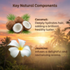 COSMI Jasmine Hair Oil Key Natural Components – Coconut for Deep Hydration & Brilliant Luster and Jasmine for Delightful Revitalizing Aroma