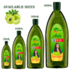 COSMI Naturals Amla Hair Oil Available Sizes 50ml 100ml 200ml 500ml Flip-top Bottle – Pure Amla Oil Size Guide