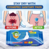 COSMIPRO Sanitary Pads 280mm Stay Dry Before & After – High Absorbent Protection Prevents Leakage & Keeps You Dry All Day with SAP Technology