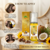COSMI Aritha Coconut Hair Growth Oil How to Apply – Prep and Section Direct Scalp Application Massage and Work Instructions