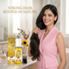 COSMI Aritha Coconut Hair Growth Oil – Strong Hair Rooted in Nature Lifestyle Banner with Model India