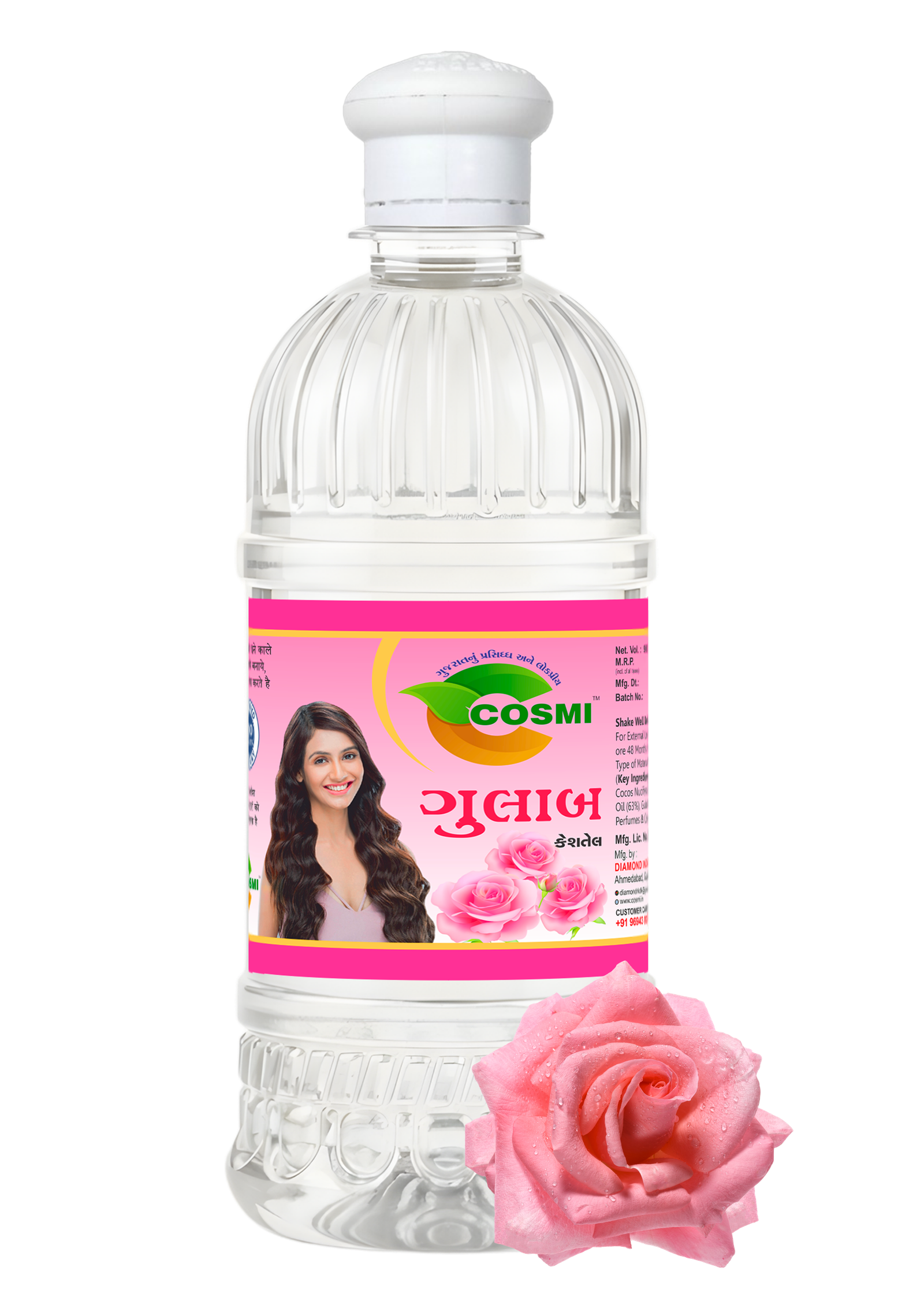 Cosmi Gulab Coconut Hair Oil 500ml