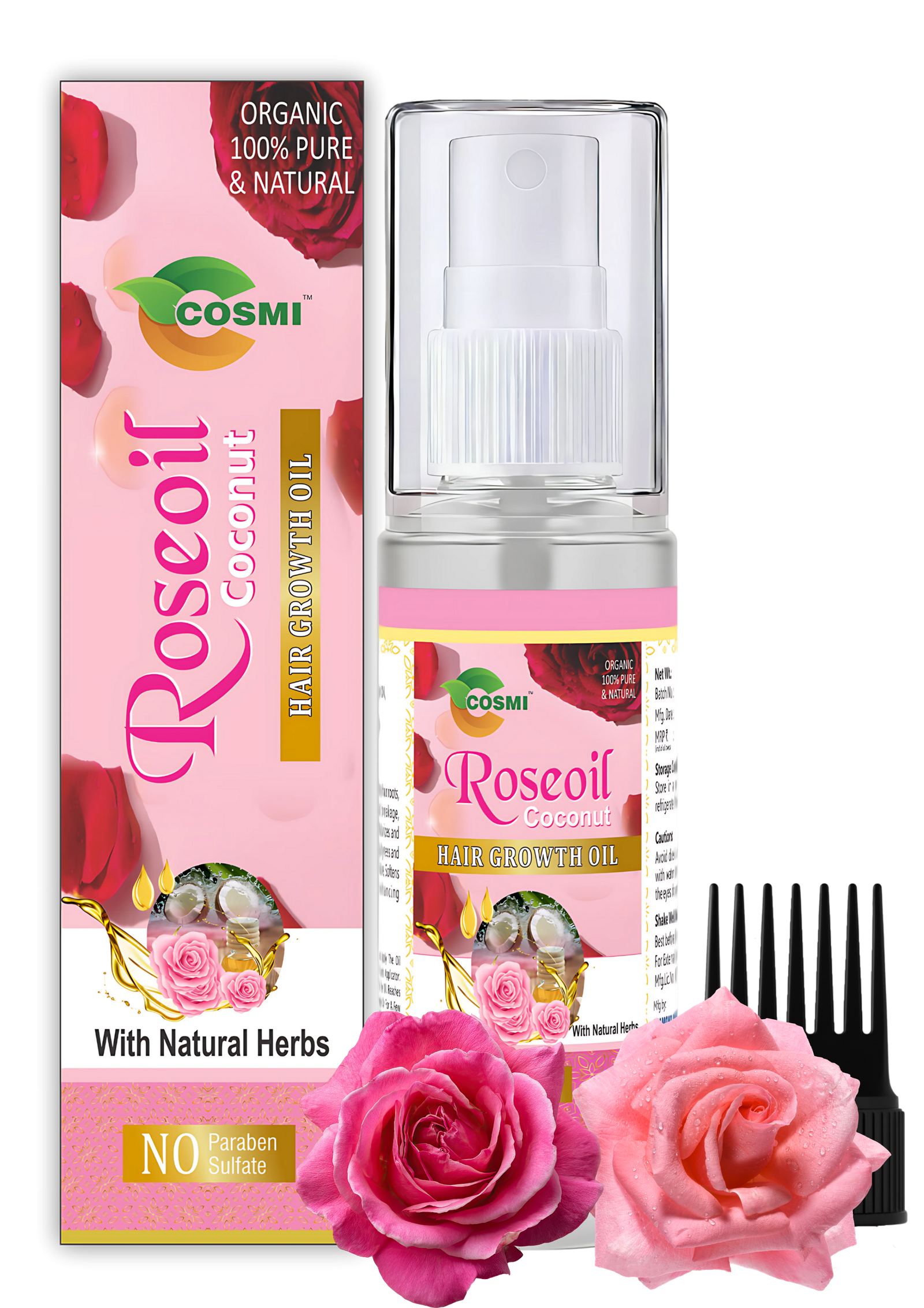 Cosmi Rose Coconut Hair Oil 100ml